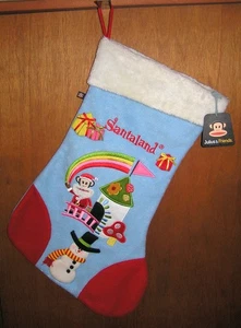 Neu aus altem Lagerbestand Paul Frank Julius & Freunde Santaland Weihnachtsstrumpf 23"x14" - Bild 1 von 4