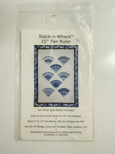 Stack-n-Whack Fan Ruler and Pattern for 15 Degree Fans-B. Reynolds NO RULER - Picture 1 of 3