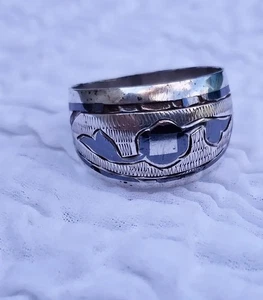 Vintage Sterling Silber 875 Ring Größe US10 kräftiges Design - Bild 1 von 8