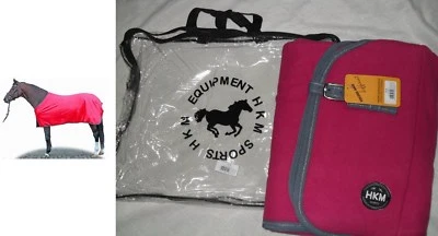 Abschwitzdecke -Madrid- Pink Lieferung mit Tasche abgepolsterter Widerrist G 145 - Bild 1 von 4