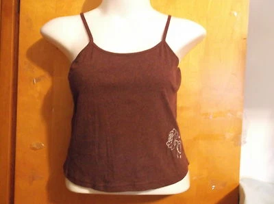 НОВЫЕ ЖЕНСКИЕ HANES ЕЕ ПУТЬ СНА ВЯЗАНЫЙ CAMI СНА ТОП в BURGANDY HEATHER - Изображение 1 из 3