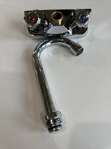 Wall Mount Bar Sink Faucet Gooseneck - 4" Commercial Grade Foodservice - Picture 1 of 5