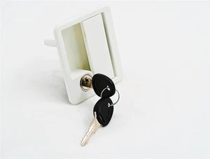 Autocaravana Blanco Mango Exterior con Llave Y Cilindro para Cerradura - Imagen 1 de 2