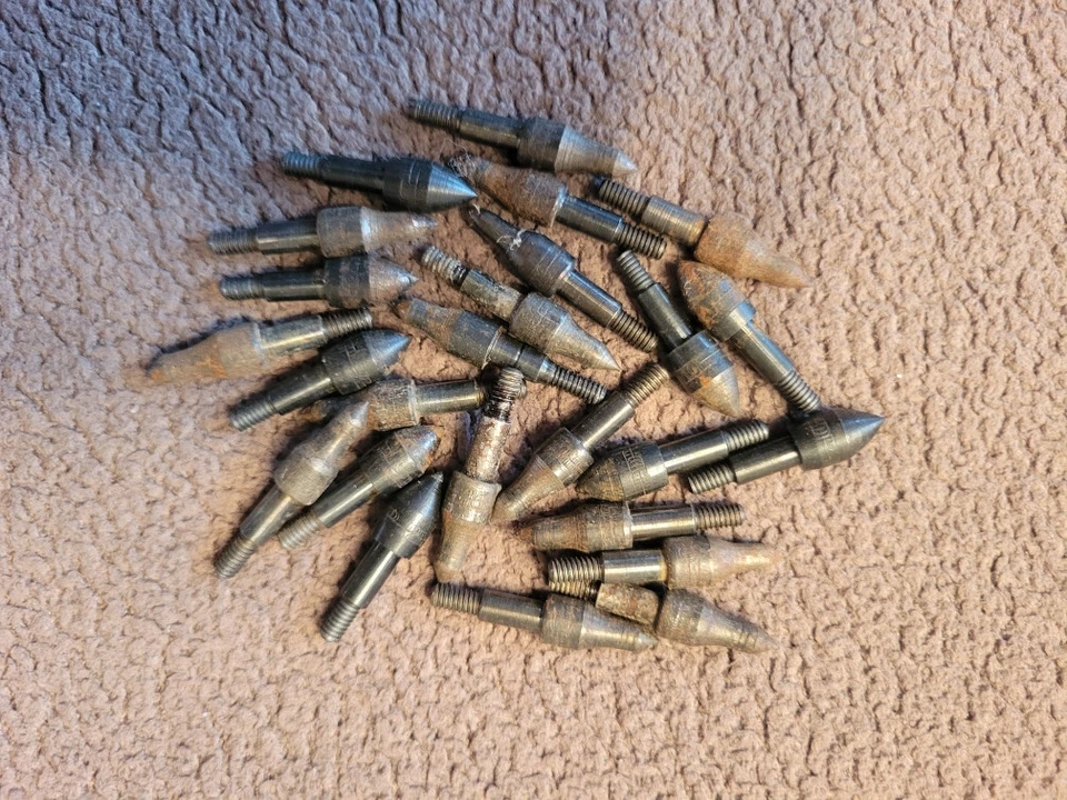 25 Used Trophy Ridge FIELD POINTS Archery Practice Tips 5/16" 100 gn Assorted - Image 1 of 1