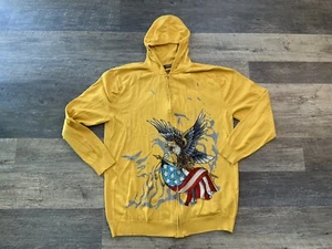 Ed Hardy Christian Audigier Zip Up Hoodie Strass - Bild 1 von 7