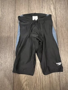 Boys Speedo Endurance Swimsuit Jammers Compression Shorts Black 24 - Picture 1 of 1