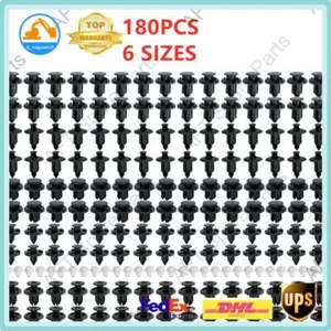 180 Fender Fastener Push Rivets Trim Panel Clips for Honda Civic Accord - Picture 1 of 5