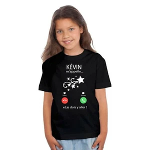 KID GIRL KÉVIN CALLS ME T-SHIRT!!! - Picture 1 of 4
