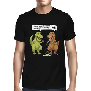 1Tee Mens Dude, Hai visto L'ultimo unicorno? Dinosaur T-rex Maglietta - Foto 1 di 24