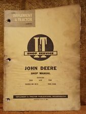 I&T Shop Service John Deere Series 520 / 620 / 720 Shop Manual No. Jd-14
