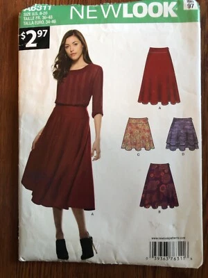 NEW LOOK A6311 Misses SKIRT Pattern Size 8 - 20 - Image 1 of 4