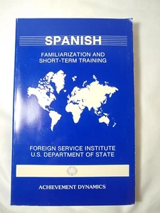 Spanish Familiarization & Short Term Training Book - US Dept Of State - 1986 - Picture 1 of 3