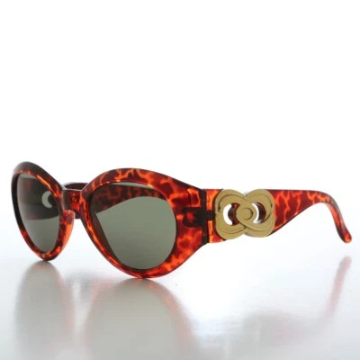 Sophisticated Round Women's Sunglasses Brown Tortoiseshell - Swans - Image 1 of 3
