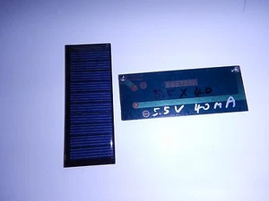    5.5V x 40 mA Mini Solar Panel epoxy virtually indestructible  - Picture 1 of 5