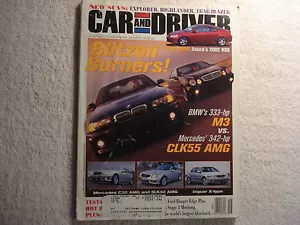 Auto und Fahrer 2001 Juni Jaguar X Acura RSX Mercedes Roush Mustang VW Passat GLS - Bild 1 von 1