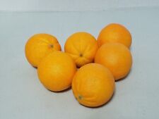 Lot of 6 Artificial Faux Oranges - Kitchen Decorations, Home Staging