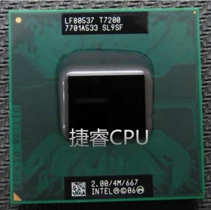 Intel Core 2 Duo Mobile T7200 SL9SF 2.00GHz/4MB/667MHz Socket M CPU - Picture 1 of 1