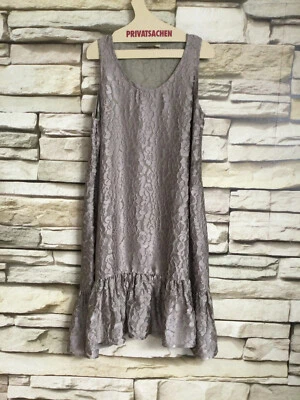 cocon.commerz PRIVATSACHEN LILITHAUEN Kleid  aus BLOOMSILK in grau Größe 2 - Bild 1 von 4