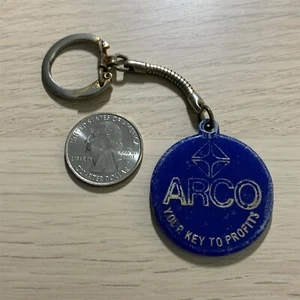 ARCO Oil Gas Station Your Key To Profits Vintage FOB Keychain Key Ring #42049 - Picture 1 of 2