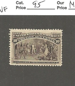 # 237, 10 cent black brown, 1893, Columbian Expo, MNG , cv $95 - Picture 1 of 2