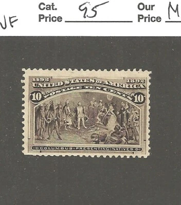 # 237, 10 cent black brown, 1893, Columbian Expo, MNG , cv $95 - Image 1 of 2