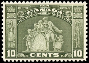 Canada Stamp #209 - Loyalists Statue (1934) 10¢ - Picture 1 of 1