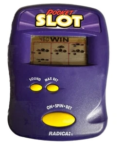 Vintage Electronic Handheld Slot Machine Game Works Great Radica Pocket Slot - Picture 1 of 8
