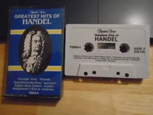 RARE OOP Greatest Hits of Handel CASSETTE TAPE classical MESSIAH philharmonic ! - Picture 1 of 2