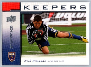 2008 UPPER DECK SOCCER MLS KP-12 KEEPERS NICK RIMANDO REAL SALT LAKE - Picture 1 of 2