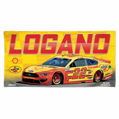 Joey Logano 2021 Spectra #22 Pennzoil/Shell 30" x 60" Beach Towel FREE SHIP Cover