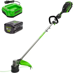 Greenworks - 80V 17" Brushless String Trimmer with 2.0Ah Battery & Charger - ... - Picture 1 of 6
