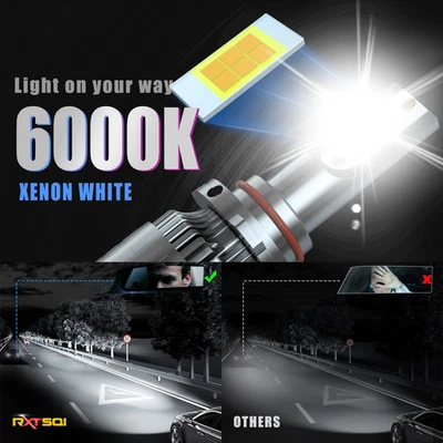 Faros antiniebla luces altas bajas LED para Nissan Armada 2011-2015 6000K Foto 1 de 4