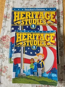 BJU PRESS HERITAGE STUDIES 1st Grade Teacher's Edition And Student reading Book - Picture 1 of 4