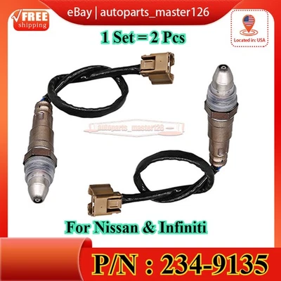 2x Sensor de oxígeno Upstream 02 apto para Infiniti EX35 G37 Q60 QX50 2011-15 234-9135 Foto 1 de 4