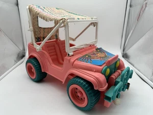 Vintage 1987 Mattel Barbie Jeep mit VORDACH, rosa & türkisblau, ARCO Spielzeug - Bild 1 von 4
