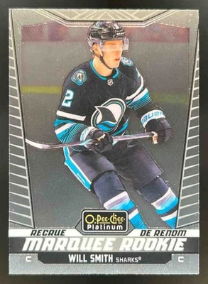 2024-25 OPC O-Pee-Chee Platinum Will Smith #278 RC Marquee San Jose Sharks - Image 1 of 4