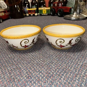 Pier 1 Imports Earthenware Oralia 7" Cereal / Soup Bowl~ Set Of 2 - Picture 1 of 7