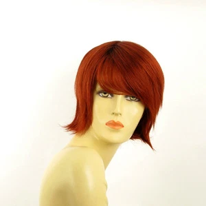 Perruque femme courte Roux cuivré intense VALERIA 350 - Picture 1 of 8