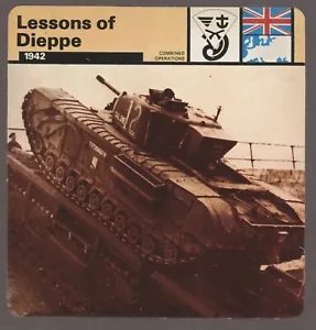Tarjeta de servicio Lessons of Dieppe edito operaciones de la Segunda Guerra Mundial - Imagen 1 de 1