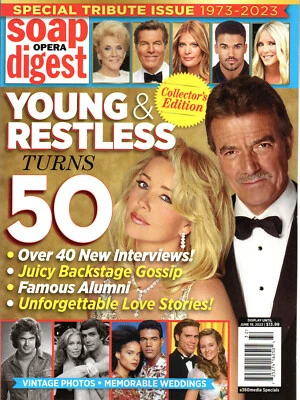YOUNG & THE RESTLESS TURNS 50 Soap Opera Digest Special 2023 Tribute Issue - Image 1 of 4