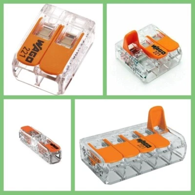 Wago Klemmen 221-412 221-413 221-415 221-613 Hebelklemmen Verbindungsklemmen - Bild 1 von 4