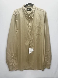 Ralph Lauren Double RL Tan Dress Western Shirt Men's Size XL New With Tags - Picture 1 of 8