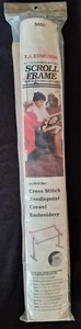 New F.A. Edmunds Scroll Frame with Adjustable Lap Stand 8.5"x 24" Hardwood 5850 - Picture 1 of 3