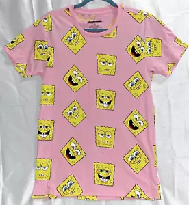 SpongeBob T Shirt Pink Small - Picture 1 of 5