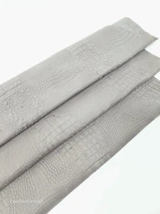 Cuero de cocodrilo gris campanario textura en relieve increíble relieve 2018 V2 - Imagen 1 de 3