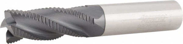 Accupro 1/2 英寸直径,细间距,1-1/4 英寸 LOC,4 长笛实心硬质合金粗加工方形... — 第 1/1 张图片