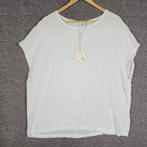 Elk the Label Top Womens Size 16 White Dapple Sleeveless NEW - Bild 1 von 8