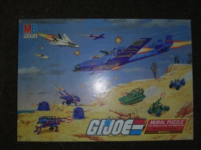 G.I. Joe Mural Puzzle 221 Pieces Battle #2 - 1985 Milton Bradley Hasbro полный комплект - Изображение 1 из 4