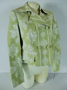 Apostrophe Damen Gr. 6 L/S grün geblümt zweireihig GEFÜTTERT Jacke neu mit Etikett (B)pm - Bild 1 von 12