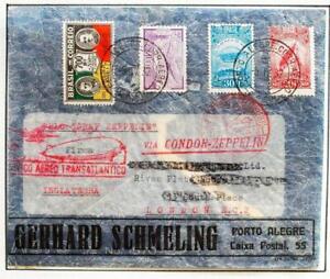 BRAZIL to GERMANY to ENGLAND 1932 ZEPPELIN, 2nd SAF Flight Air Cover , ex Nutley